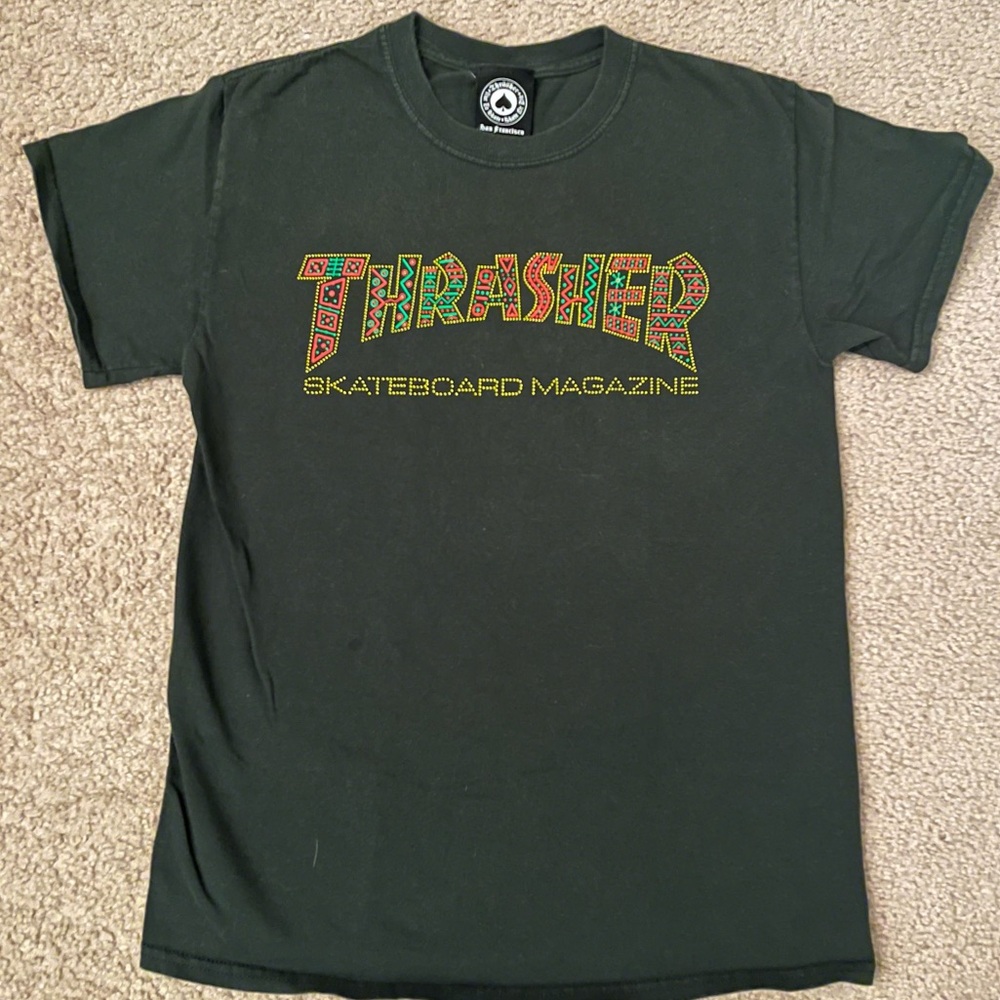 Men’s Small Dark Green Thrasher T Shirt
